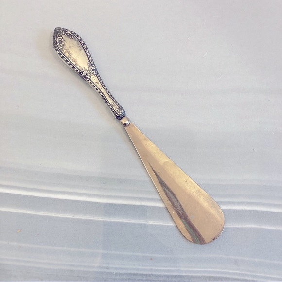 Vintage Sterling Silver Shoe Horn with Flower Motif - Picture 8 of 11